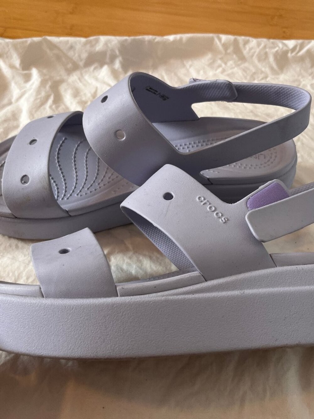 Crocs Brooklyn 4U Platform Sandal Purple Moon Size 9